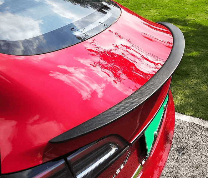 Hovedbilde Trunkspoiler Tesla Model 3 Matt karbon