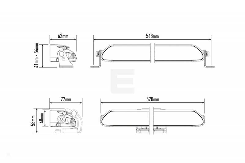 Lazer Linear 18 Elite LED fjernlys - oppgradert 13500 lumen