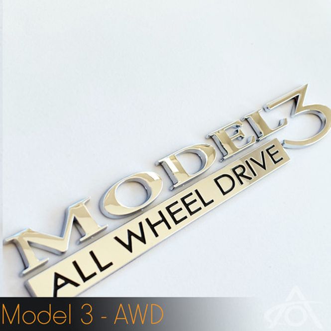 Hovedbilde Emblem til bakluke - Tesla Model 3