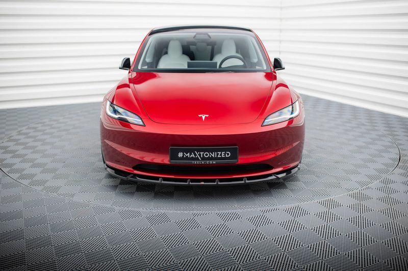 Fremre splitter/spoiler V.2 - Tesla Model 3 Highland - Maxton