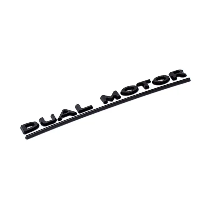 Hovedbilde Dual motor emblem Tesla - matt svart
