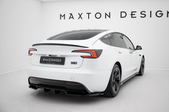 Main Image Rear Diffusor/splitter V.2 Tesla Model 3 Performance Maxton ...