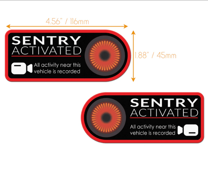 Main Image Sentry Mode sticker - Tesla
