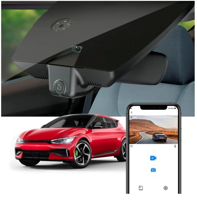 Hovedbilde Kia EV6 FITCAMX Plug & Play 4K Dashcam
